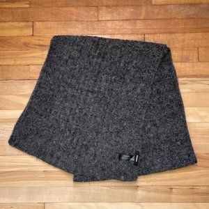 Rudsak Long Gray Knit Scarf 30% Wool